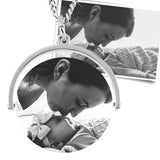 Kettenanhänger mit Foto Gravur - Geschenk für Mutter - inkl. Bild Gravur & Text Gravur