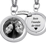 Kettenanhänger mit Gravur, Beste Freundin Geschenk, Bild Gravur, Bildgravur