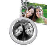 Kettenanhänger mit Gravur, Beste Freundin Geschenk, Bild Gravur, Bildgravur