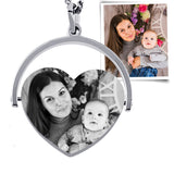 Anhänger mit Bild Gravur, Geschenk für Mütter, Damen Anhänger