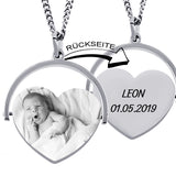 Anhänger mit Bild Gravur, Geschenk für Mütter, Kettenanhänger mit Gravur