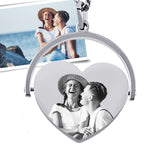 Herzanhänger mit Bild Gravur, Geschenk für Freundin, Kettenanhänger