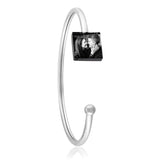 Armreif Bildgravur, Armband mit Fotogravur, Geschenk für Freundin , Bild Gravur
