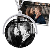 Geschenk für Freundin Frau - Anhänger mit Foto Gravur - inkl. Bild Gravur & Text Gravur
